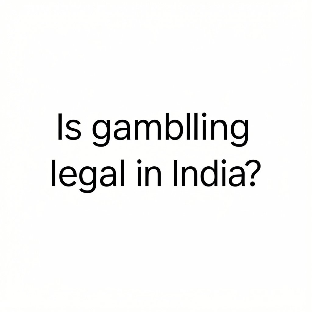 is gambling legal in india?